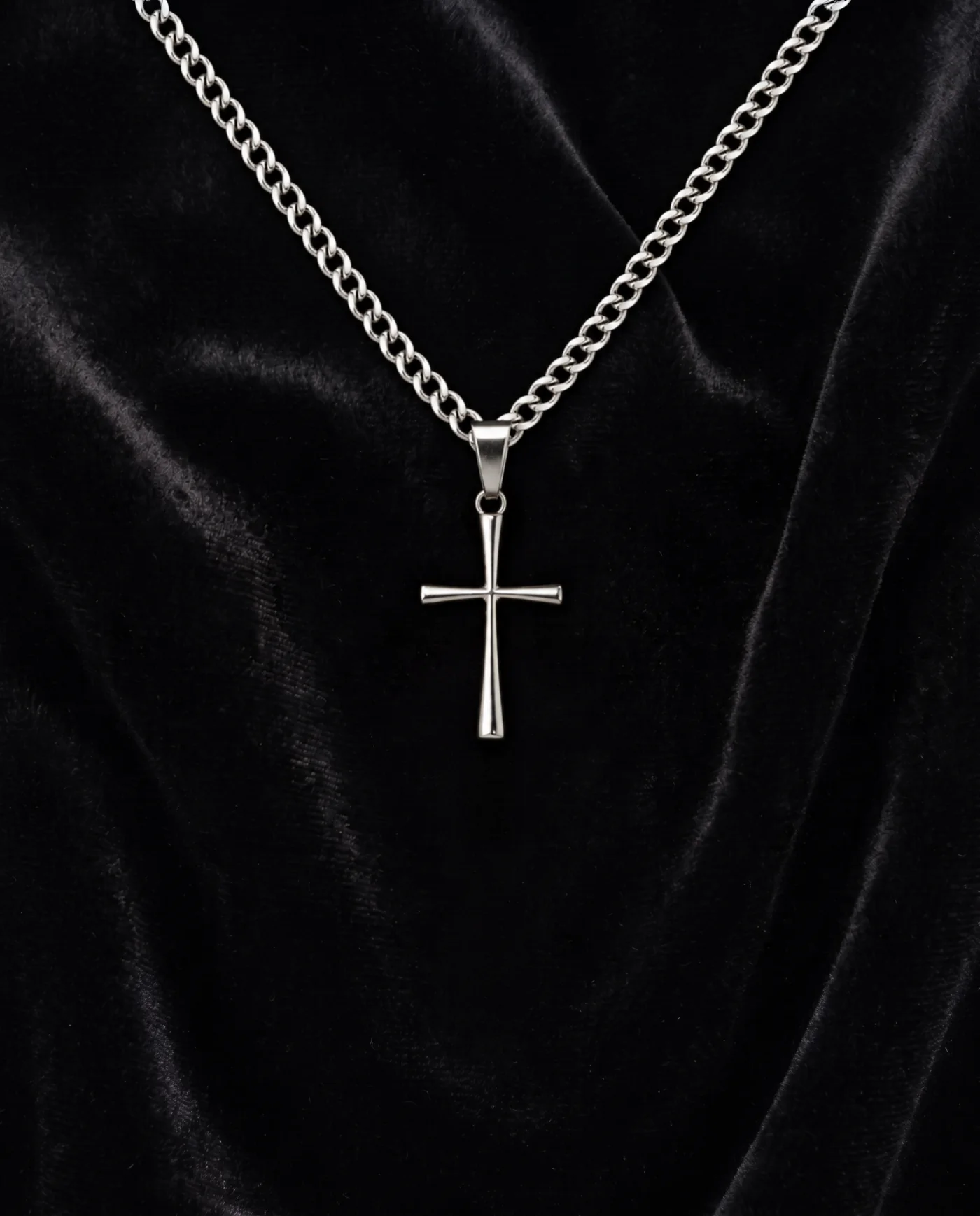 Collar Cruz Plata